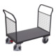Cordes Doppel-Stirnwandwagen mit Draht RAL 7016