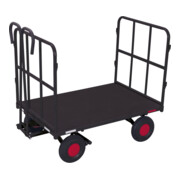 Cordes Handpritschenwagen mit 2 Rohrgitterwänden RAL 7016
