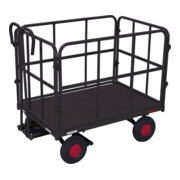 Cordes Handpritschenwagen mit 4 Rohrgitterwänden RAL 7016