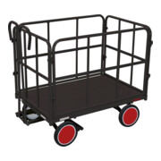 Cordes Handpritschenwagen mit 4 Rohrgitterwänden RAL 7016