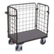 Cordes Paket-Dreiwandwagen niedrig RAL 7016