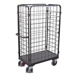 Cordes Paket-Vierwandwagen hoch RAL 7016