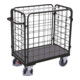Cordes Paket-Vierwandwagen niedrig RAL 7016