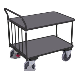Cordes Schiebebügelwagen als Tischwagen RAL 7016