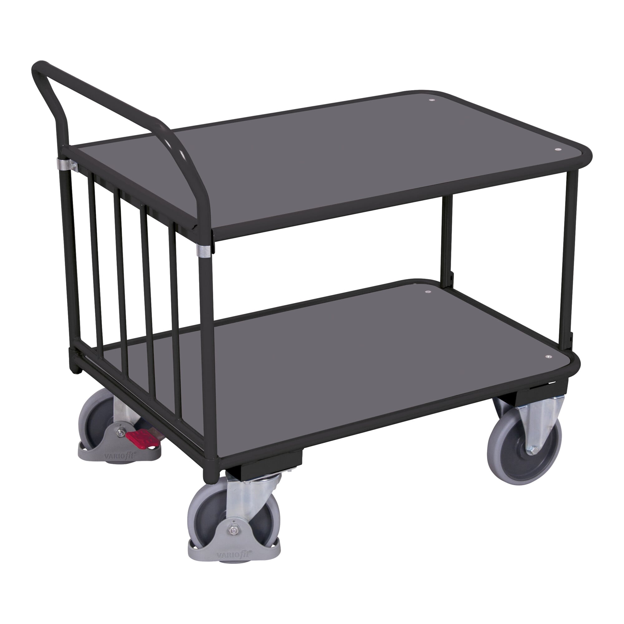 Cordes Schiebebügelwagen als Tischwagen RAL 7016
