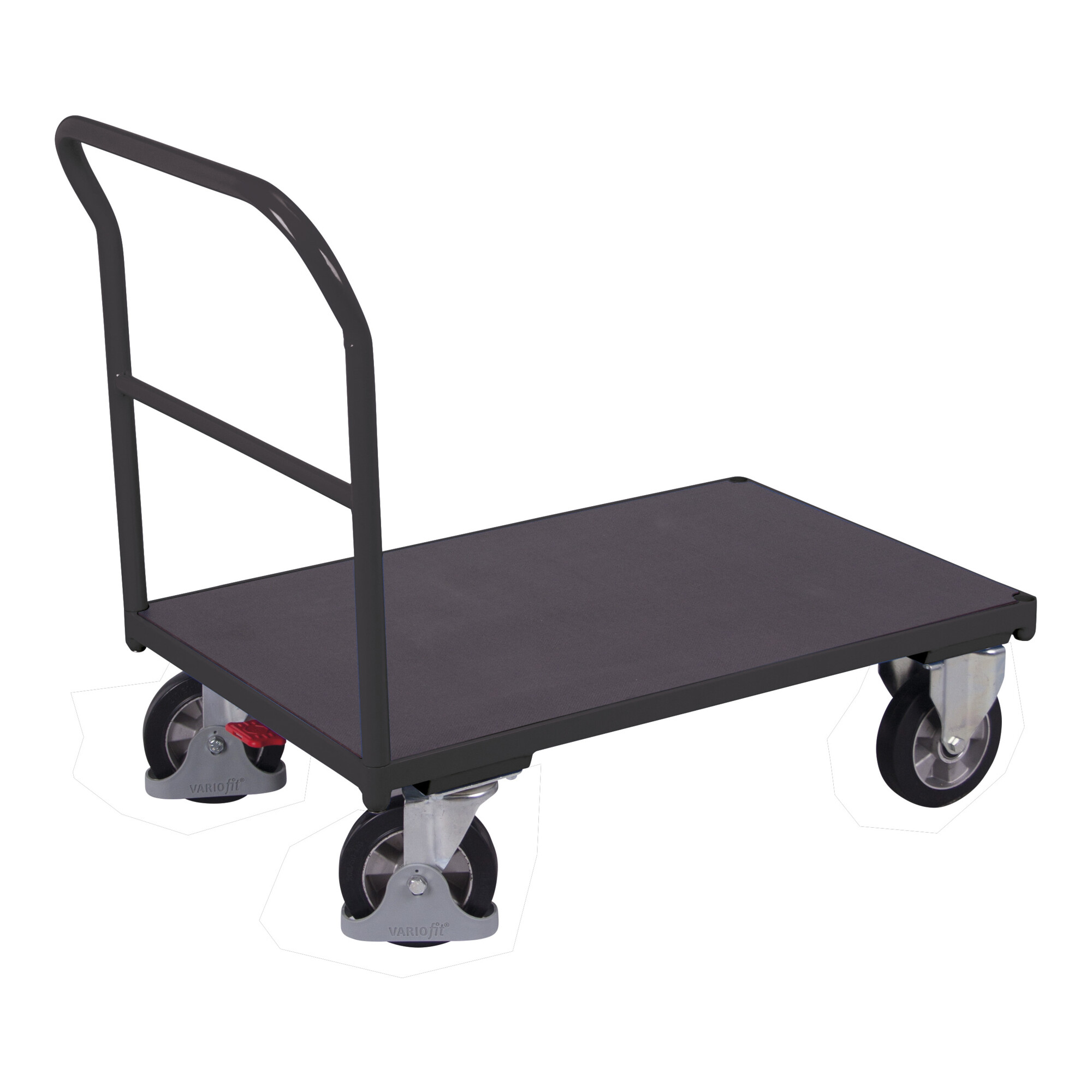 Cordes Schiebebügelwagen mit Siebdruckplatte RAL 7016