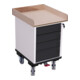 Cordes Schubladenschrank mit 1 Ladefläche RAL 7016