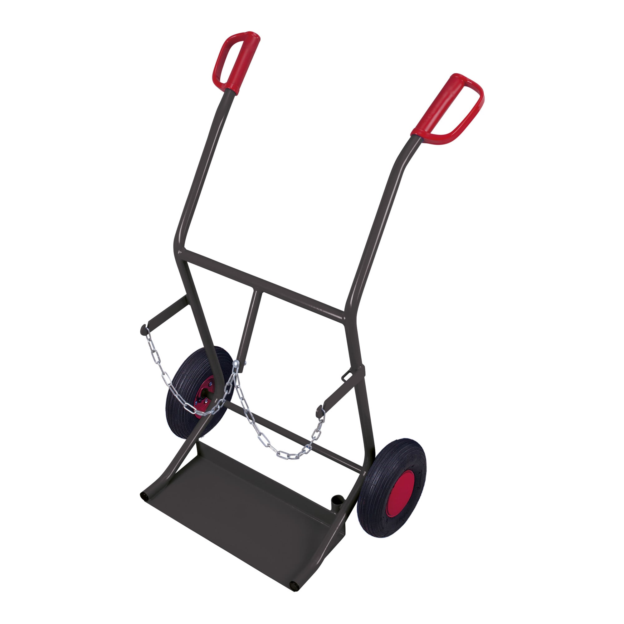 Cordes Stahlflaschenkarre für 2 Flaschen 20 L RAL 7016