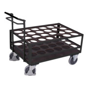 Cordes Stahlflaschenwagen mit Totmannbremse RAL 7016