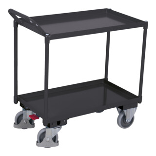 Cordes Tischwagen mit 2 Ladeflächen RAL 7016