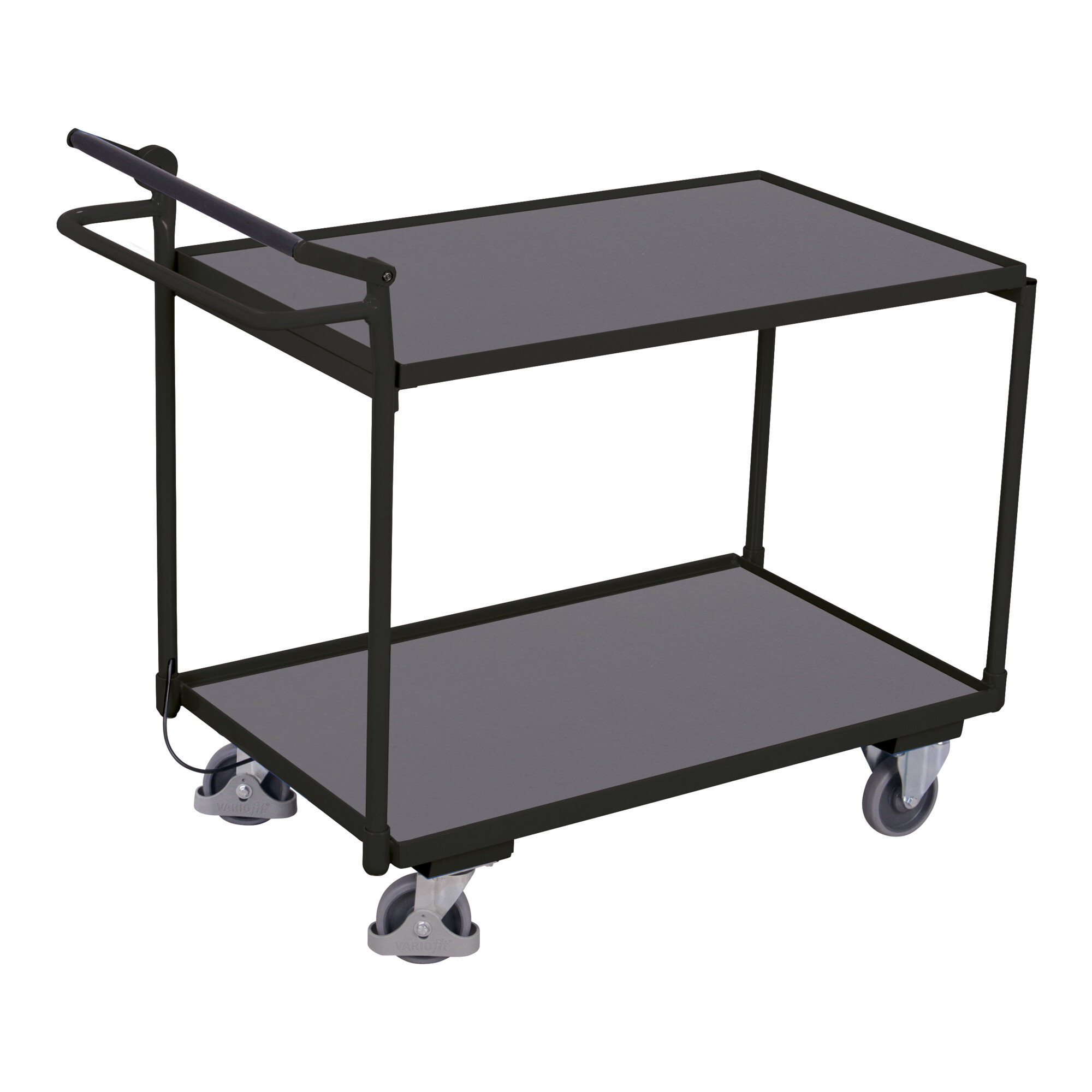 Cordes Tischwagen mit 2 Ladeflächen Totmannbremse RAL 7016 ; VARIOfit