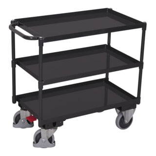 Cordes Tischwagen mit 3 Ladeflächen RAL 7016