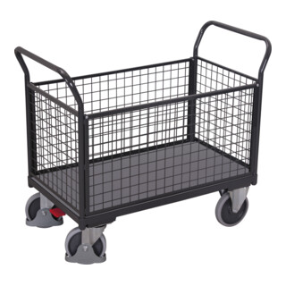 Cordes Vierwandwagen mit Draht RAL 7016