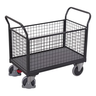 Cordes Vierwandwagen mit Draht RAL 7016