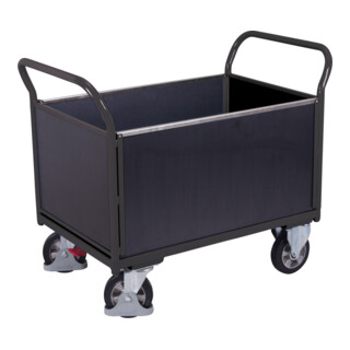 Cordes Vierwandwagen mit Siebdruckplatte RAL 7016
