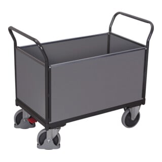 Cordes Vierwandwagen RAL 7016 Holzoberfläche