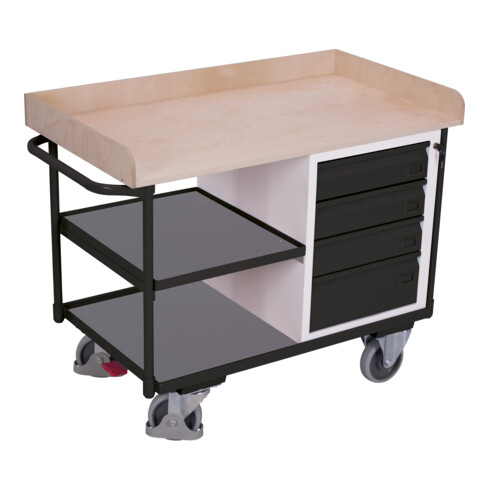Cordes Werkstattwagen 3 Ladeflächen RAL 7016