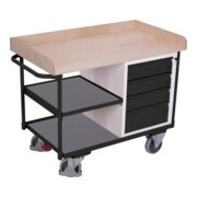 Cordes Werkstattwagen 3 Ladeflächen RAL 7016
