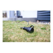 Cordon prolongateur en caoutchouc de qualité IP44 10m noir H05RR-F 3G1,5-4