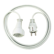 Cordon prolongateur en plastique de qualité 2m blanc H05VV-F 3G1,5-1