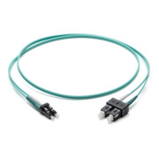 Corning Câble de raccordement fibre optique LC/SC OM3 50/125, 2 m, turquoise F055702T2Z20002M-1