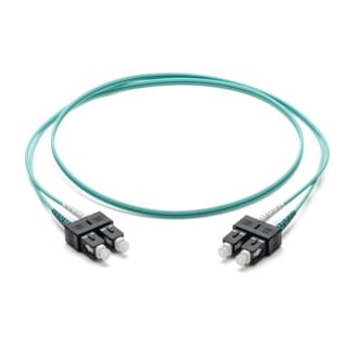 Corning Câble de raccordement fibre optique SC/SC OM3 50/125 2m turquoise