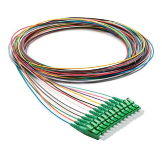 Corning LC-APC Aderpigtail 2m E9 GRÜN G657.A1