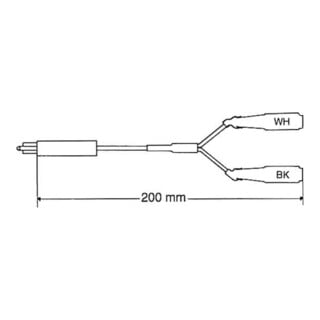 Corning LSA-Plus Câble de test 4 pôles Bu. 0,2 m DE620001672