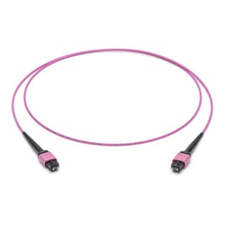 Corning LWL-Patchkabel 12F MPO PC ST/ST OM4 2m violett