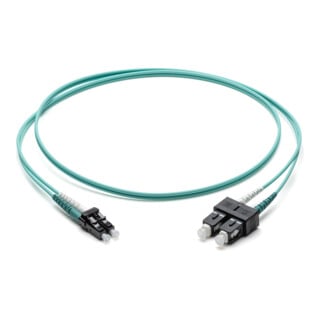 Corning LWL-Patchkabel LC/SC OM3 50/125, 2m, türkis F055702T2Z20002M
