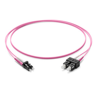Corning LWL-Patchkabel LC/SC OM4 50/125 10m vio