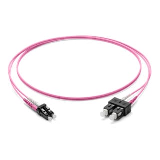 Corning LWL-Patchkabel LC/SC OM4 50/125 1m violett