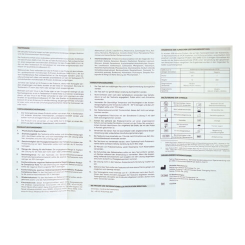 Corona Antigen Schnelltest LEPU Medical 1er Test 200 St./Krt.