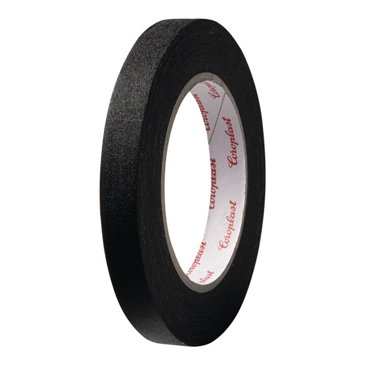 Coroplast Gewebeklebeband 800 schwarz L.25m B.19mm Rl.