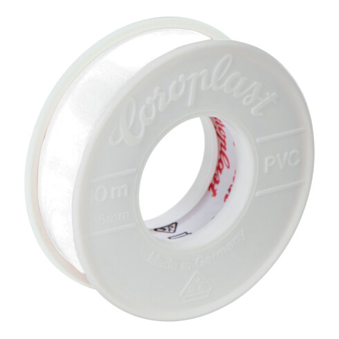 Coroplast Ruban isolant 10 m x 15 mm blanc
