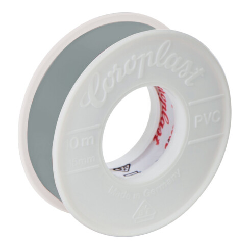 Coroplast Ruban isolant 10 m x 15 mm gris