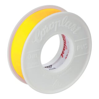 Coroplast Ruban isolant 4,5 m x 15 mm jaune