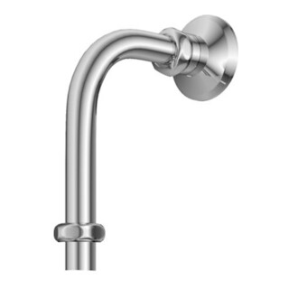 Coude de sortie Vitus DN 15, chromé 150x100mm