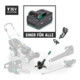Coupe-bordures sans fil STIER SRT-75 + batterie 36 V 2,5 Ah + chargeur rapide 36 V 3 A