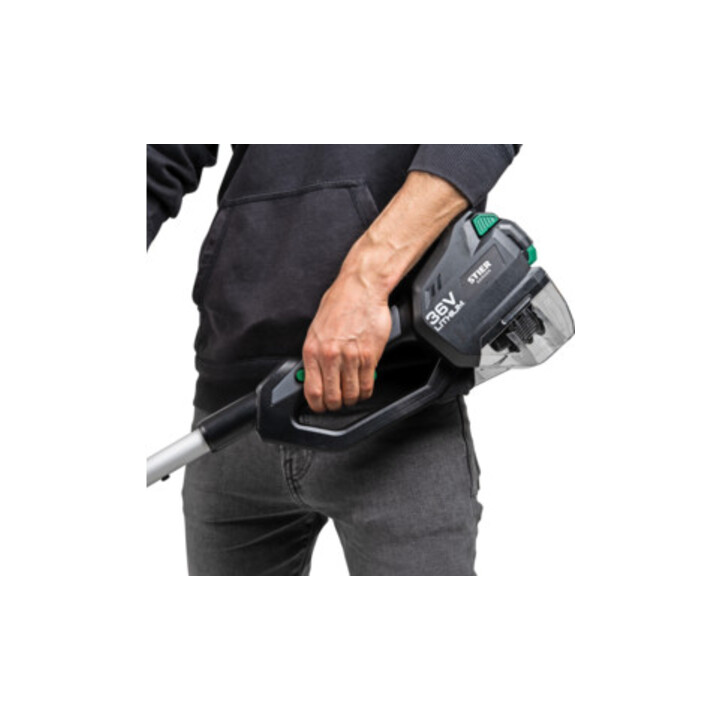 Coupe-bordures sans fil STIER SRT-75 + batterie 36 V 2,5 Ah + chargeur rapide 36 V 3 A
