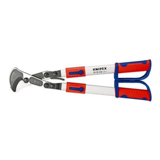 Coupe-câbles, à cliquet, avec bras télescopiques Knipex