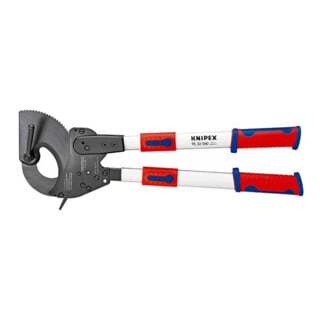 Coupe-câbles, à cliquet, avec bras télescopiques Knipex