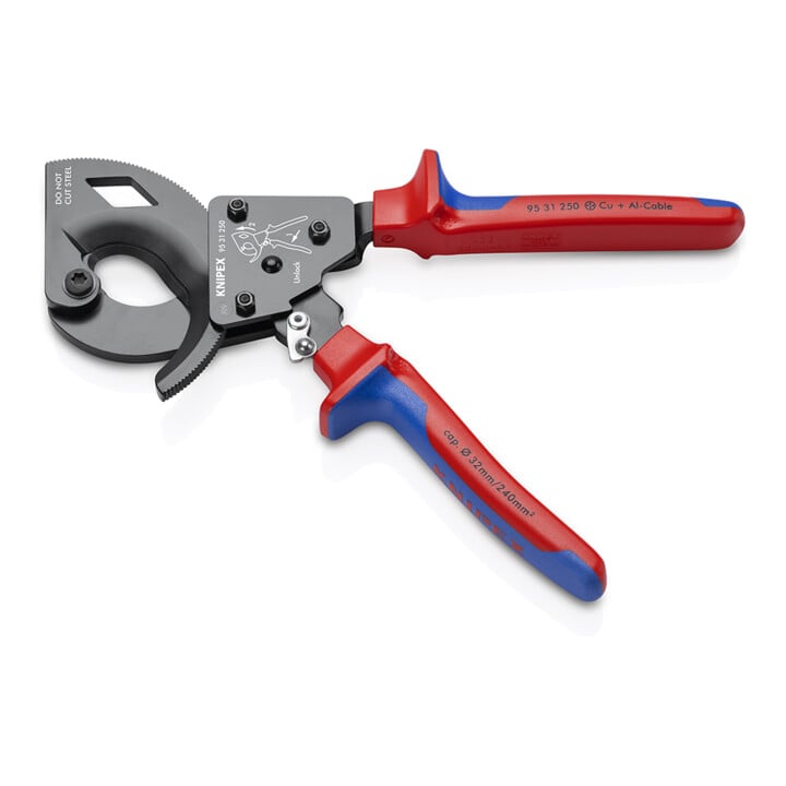 Coupe-câbles, à cliquet Knipex