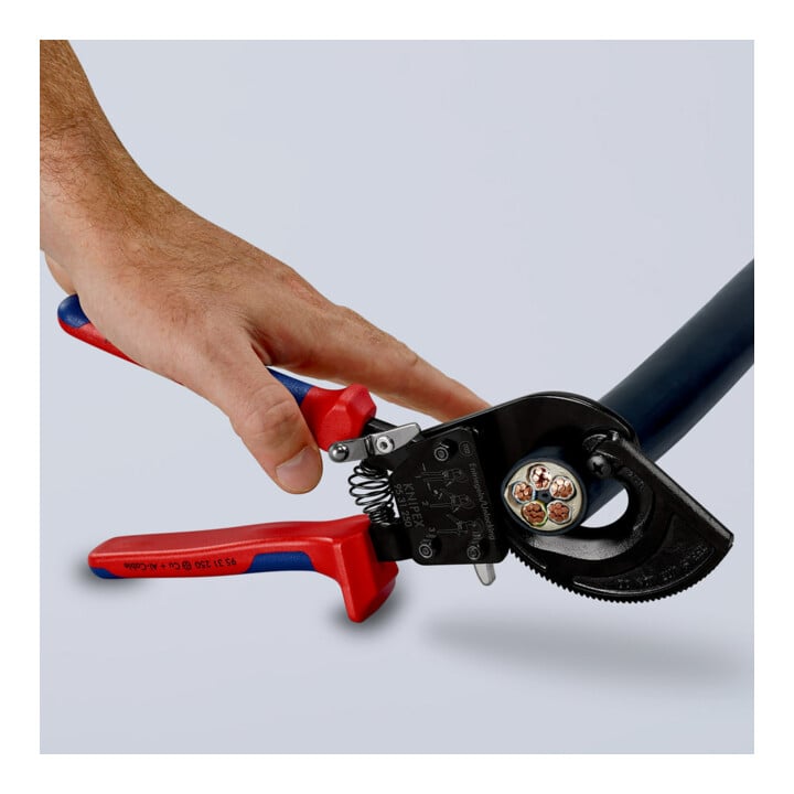 Coupe-câbles, à cliquet Knipex