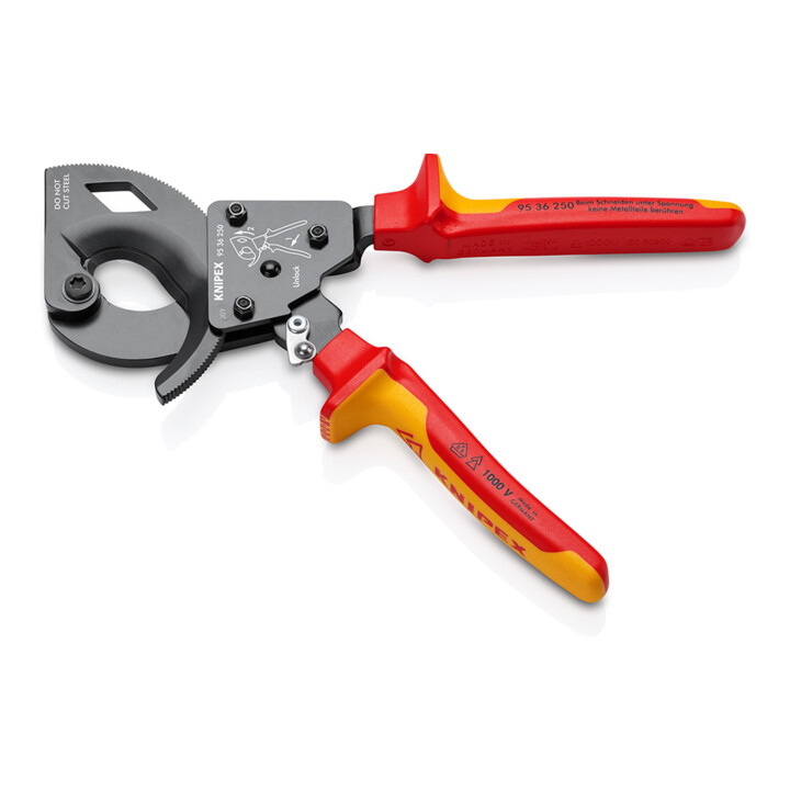 Coupe-câbles, à cliquet Knipex