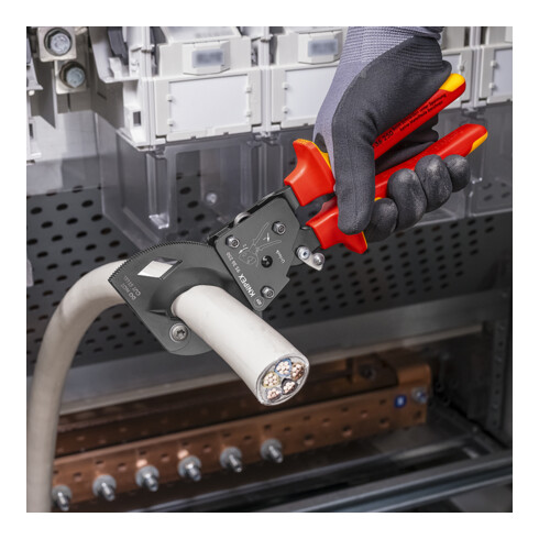 Coupe-câble total l.280mm max.52 (380 mm²)mm manchons multi-comp. VDE KNIPEX