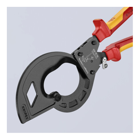Coupe-câbles, à cliquet Knipex