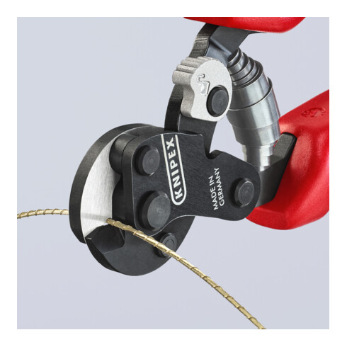 Coupe-câbles acier, Également pour les câbles métalliques à haute résistance Knipex