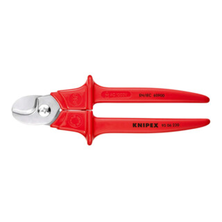 Coupe-câbles, poignées gainées en plastique par extrusion Knipex