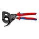 Coupe-câbles, (principe cliquet, 3 réglages) Knipex